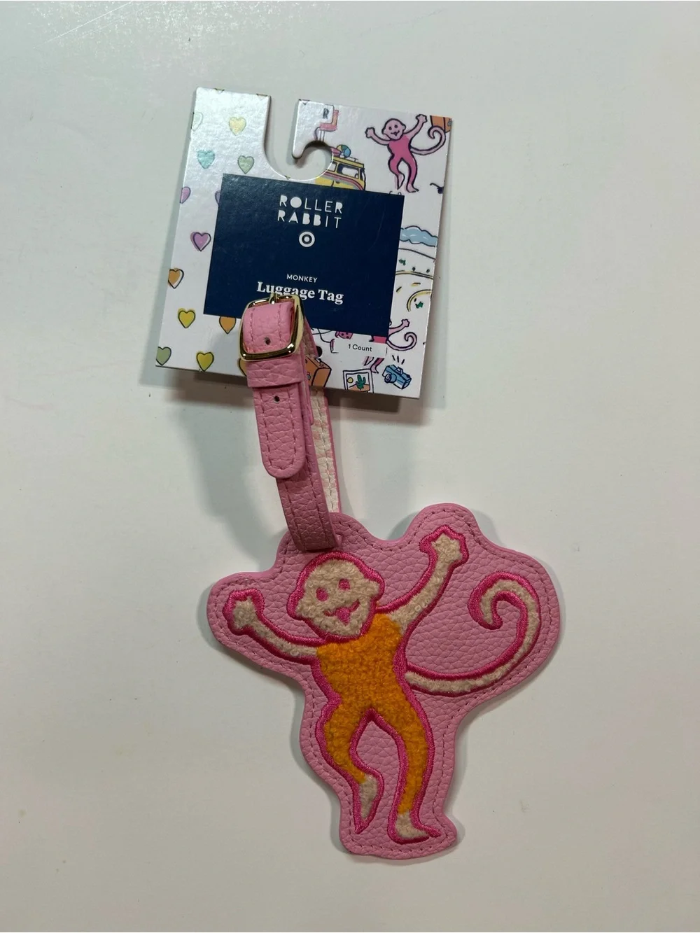 NEW (2) Roller Rabbit x Target Monkey Luggage Tags - Picture 2 of 8